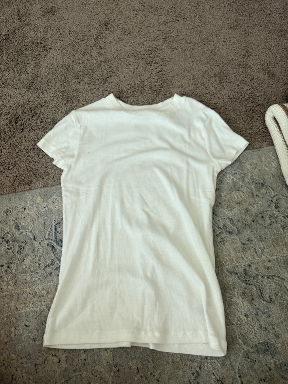 a new day White Short Sleeve Crewneck Tee